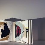 Painted Pages, oil, acrylic, emulsion, enamel, 24 carat gold leaf, collage, 5.5in x 5.5in, 2019