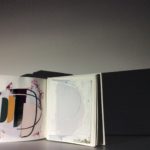 Painted Pages, oil, acrylic, emulsion, enamel, 24 carat gold leaf, collage, 5.5in x 5.5in, 2019