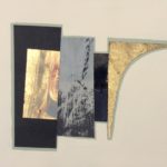 Edges CLVI, acrylic, emulsion, gloss, dye, collage, 5.5in x 8in, 2020