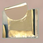 Edges CXLIII, acrylic, emulsion, dye, collage, 5.5in x 8in, 2020