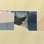 Edges CXVII, acrylic, emulsion, dye, collage, 5.5in x 8in, 2020