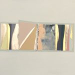 Edges CXXXIX, oil, acrylic, emulsion, collage, 5.5in x 8in, 2020