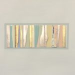 Edges CXXXVI, oil, acrylic, emulsion, gloss, collage, 5.5in x 8in, 2020