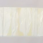 Edges X, oil, emulsion, collage, 5.5in x 8in, 2019